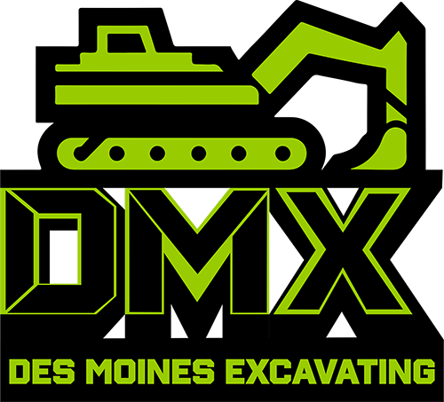 Des Moines Excavating Logo Transparent Background